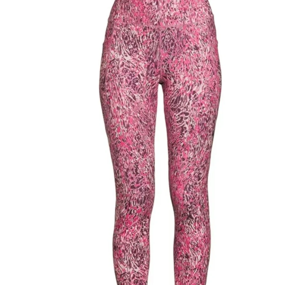 2/$25 NEW AVIA FASHION PERFORMANCE LEGGINGS - PINK size 1X - Picture 3 of 4